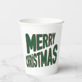 Kerstaire kopjes papieren bekers (Achterkant)