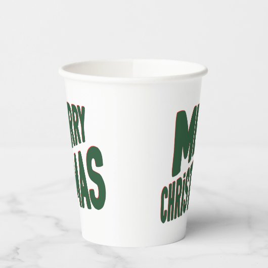 Kerstaire kopjes papieren bekers (Links)