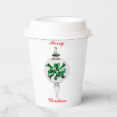 Kerstaire kopjes papieren bekers (Voorkant)