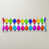 Kerstaire lampen Sierkussen Lichaamskussen (Achterkant)