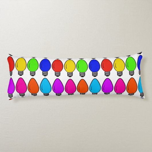 Kerstaire  lampen Sierkussen Lichaamskussen (Achterkant)