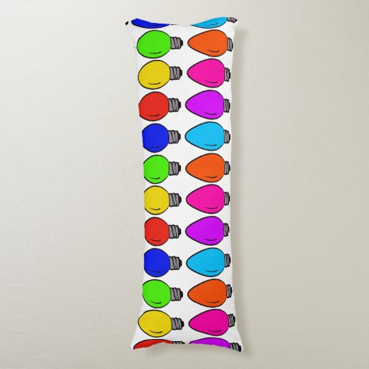 Kerstaire  lampen Sierkussen Lichaamskussen (Voorkant Verticaal)