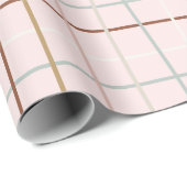 Kerstaire lijnen - boven roze cadeaupapier (Rol Hoek)