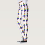 Kerstaire Mannen regenboogbomen Leggings (Links)