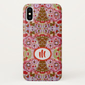Kerstaire monogram Case-Mate iPhone case (Achterkant)