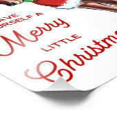 Kerstaire rendiermuur-kunst met een kutterrek foto afdruk (Hoek)