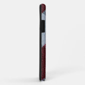 Kerstaire rode buffelpatroon met grijs Case-Mate iPhone case (Achterkant/rechts)