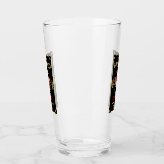 Kerstaire rode wijn glas (Links)