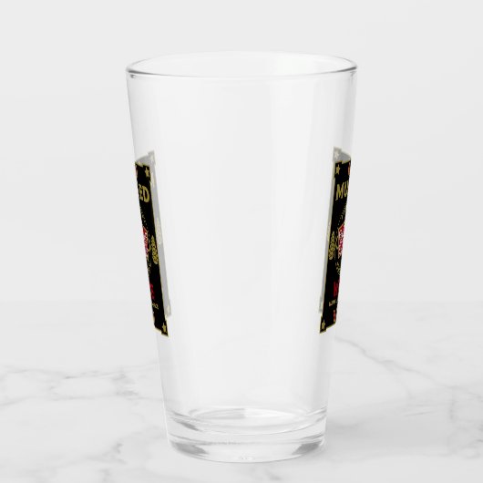 Kerstaire rode wijn glas (Rechts)