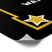 Kerstaire rode wijn poster (Hoek)