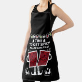 Kerstaire rode wijn schort (Insitu)