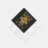 Kerstaire rode wijn servet (Hoek)