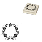 Kerstaire rubberen zegelgrootte S M L Rubberstempel (Gestempeld)