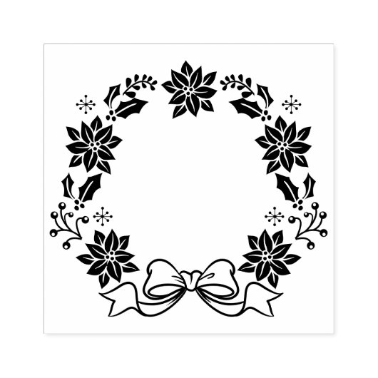 Kerstaire rubberen zegelgrootte S M L Rubberstempel (Afrduk)