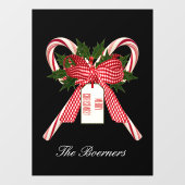 Kerstaire snoepjes Voorruitkleppen Raamsticker (Vel)