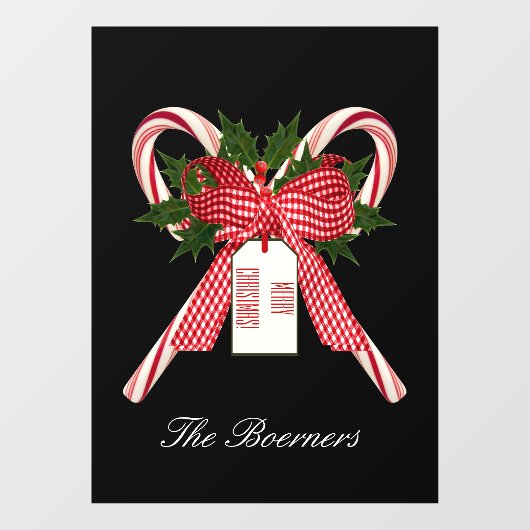 Kerstaire snoepjes Voorruitkleppen Raamsticker (Vel)