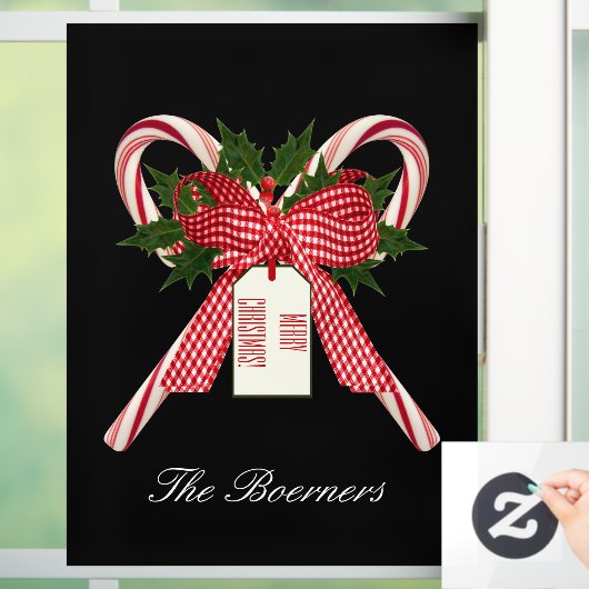 Kerstaire snoepjes Voorruitkleppen Raamsticker (Huis)