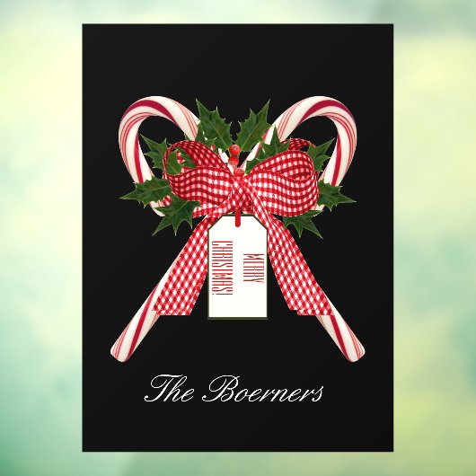 Kerstaire snoepjes Voorruitkleppen Raamsticker (Vel 3)