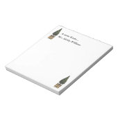 Kerstaire Topiary Classic Traditional Festive Notitieblok (Linkerzijde)