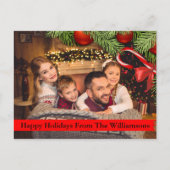 Kerstaire Zandrietgrens Prettige feestdagen Briefkaart (Voorkant)