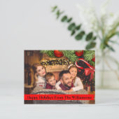 Kerstaire Zandrietgrens Prettige feestdagen Briefkaart (Staand voorkant)