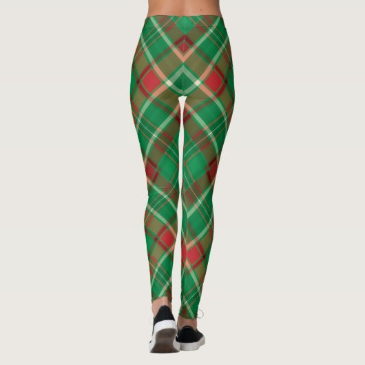 Kerstairgroene leggings (Achterkant)