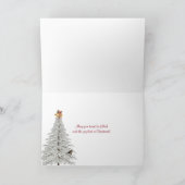 Kerstairkaartje op boom feestdagen kaart (Binnen)