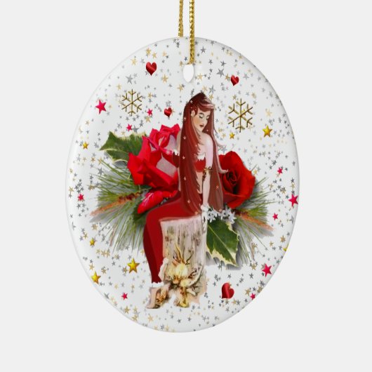 Kerstairkerkeramisch sieraad keramisch ornament (Rechts)