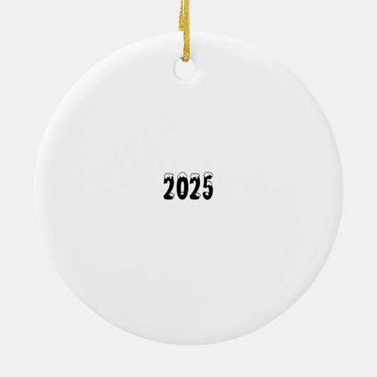 Kerstairkerkeramisch sieraad keramisch ornament (Achterkant)