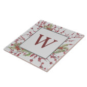 Kerstairkleurige vertakking met grijs oog tegeltje (Zijkant)