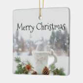 Kerstairland — keramisch cadeau voor sieraden ornament (Links)