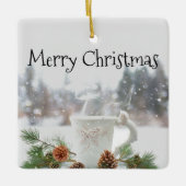 Kerstairland — keramisch cadeau voor sieraden ornament (Voorkant)