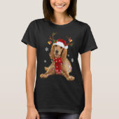 Kerstairlicht voor Cocker Spaniel T-shirt (Voorkant)