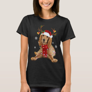 Kerstairlicht voor Cocker Spaniel T-shirt