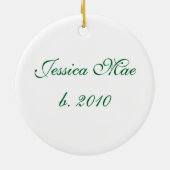 Kerstairpalominopaarden en -Holly Round Ornament (Achterkant)