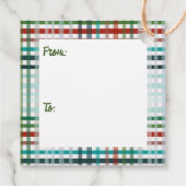 Kerstairpatroon Bedankjes Labels (Achterkant)