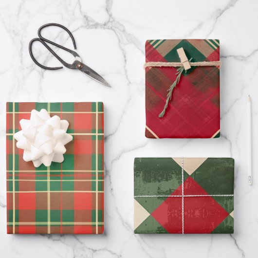 Kerstairpatroon Inpakpapier Vel (Voorkant)