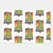 Kerstairpatroon met Gay Pride Rainbow Inpakpapier Vel (Voorkant 3)