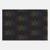 Kerstairpatroon met Gay Pride Rainbow Inpakpapier Vel (Voorkant 2)