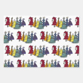 Kerstairpatroon met Gay Pride Rainbow Inpakpapier Vel (Voorkant)