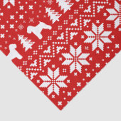 Kerstairpatroon met zachte beklede wieltjes tissuepapier (Detail)