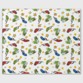 Kerstairpatroon ornamie cadeaupapier (Vlak)