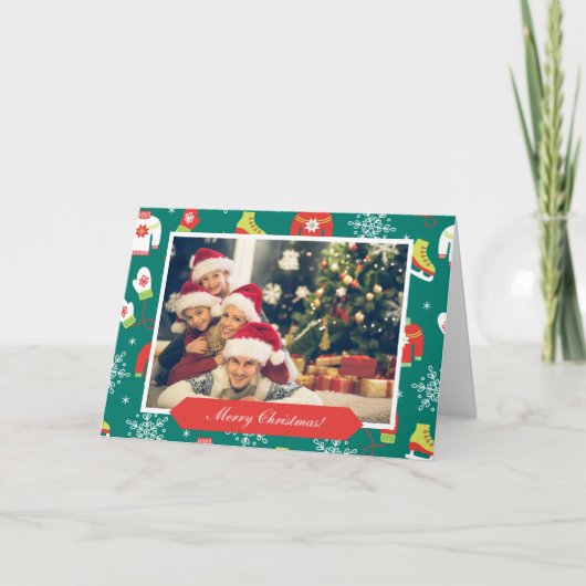 Kerstairpatroon twee serie: kerstfeest kaart (Voorkant)