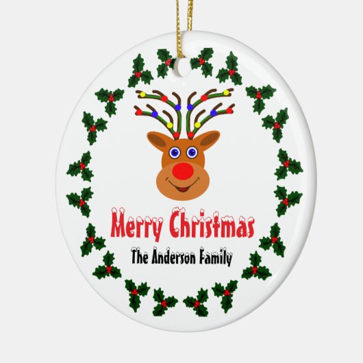 Kerstairrenkeramische decoratie (Links)