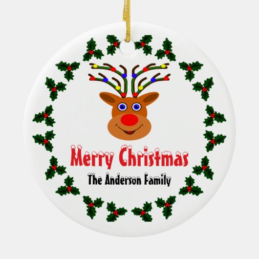 Kerstairrenkeramische decoratie (Achterkant)