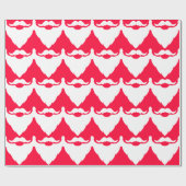 Kerstairrode en witte kerststaarten cadeaupapier (Vlak)