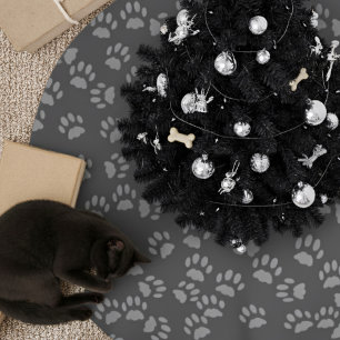 Kerstairrok grijs Pet Paw Kerstboom Rok