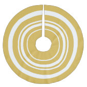 Kerstairrok met gouden en witte ringen kerstboom rok (Voorkant)