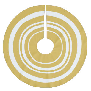 Kerstairrok met gouden en witte ringen kerstboom rok