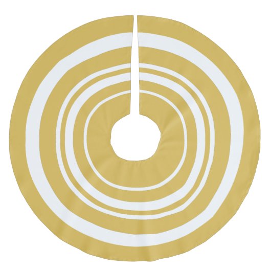 Kerstairrok met gouden en witte ringen kerstboom rok (Voorkant)